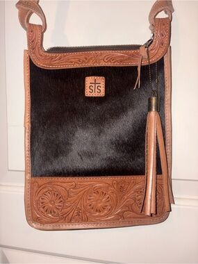 STS Ranchwear Yipee Kiyay Leather Crossbody